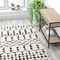 Flash Furniture Geometric Bohemian Low Pile Rug - 8' x 10' - Ivory/Black RC-CR19-1330-810-WH-GG - alternate 6